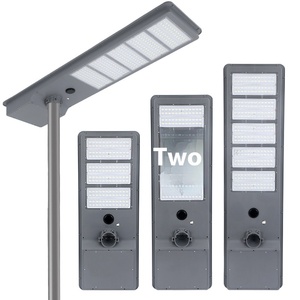 Lampadaires solaires d'extérieur du crépuscule à l'aube, lampes d'inondation de sécurité solaires étanches avec capteur de mouvement et télécommande pour la cour, le garage - Product Image 5