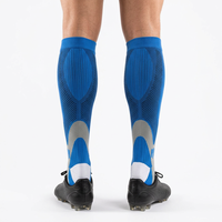 Chaussettes de compression montantes en maille ventilée avec soutien de mollet pour le marathon, le basketball et l'entraînement en extérieur