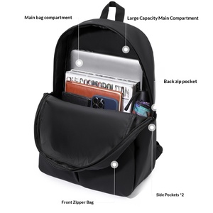 Cross-border Large Capacity Waterproof Lightweight Durable Cloth <b>Simple</b> Style BackBags Business Casual Commuting Student - Product Image 4