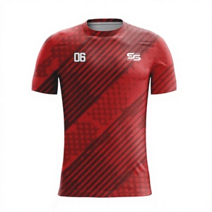 เสื้อฟุตบอลแบบระเหิดชุดเสื้อฟุตบอลระบายอากาศได้ชุดเสื้อฟุตบอลแห้งเร็วชุดฟุตบอลแบบกำหนดเองมีกระเป๋า - Product Image 1