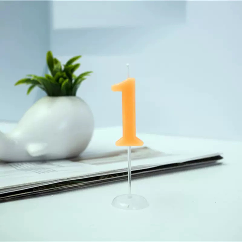 Bougies numérotées de couleurs mélangées 1