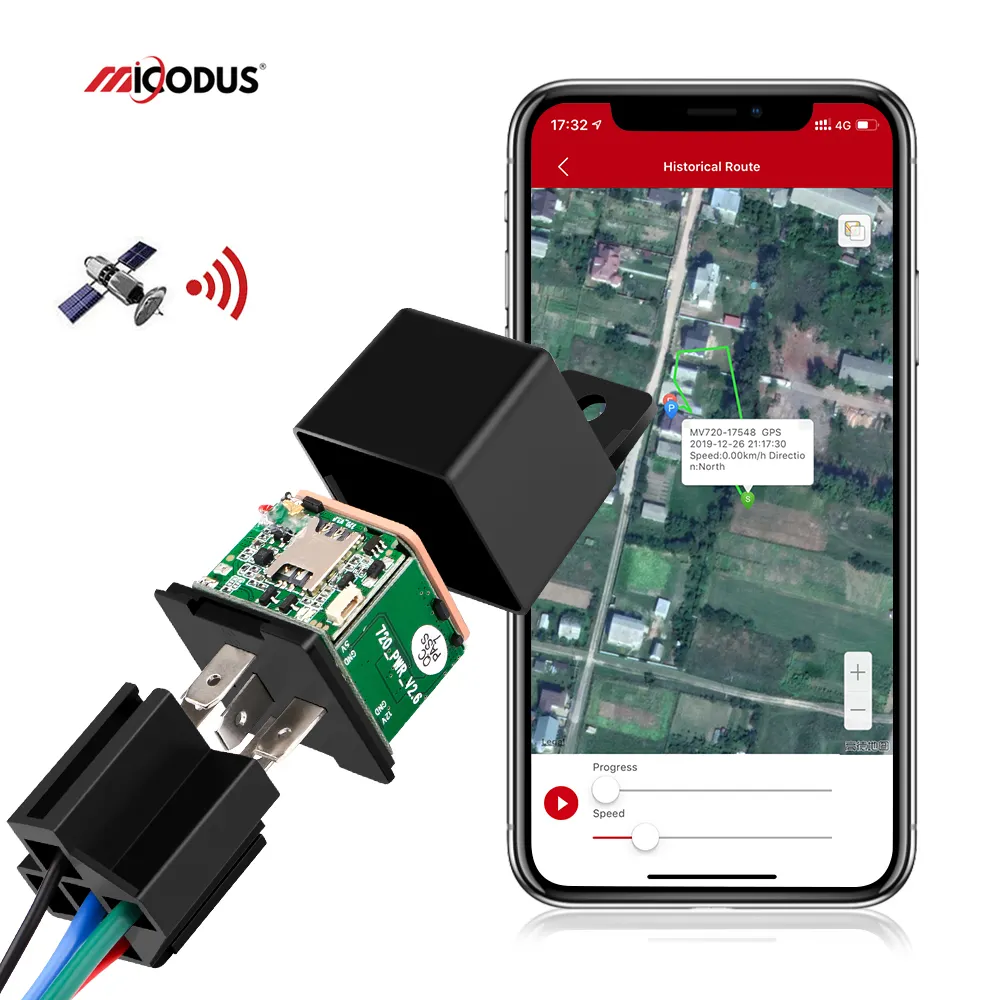 無料追跡プラットフォームMicodusMV720エンジンストップオートバイミニリレーGpsデバイス隠しデザインカットオフ燃料GPSカーロケーター