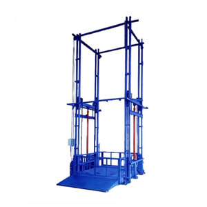 Plateforme élévatrice à chaîne hydraulique électrique verticale portable de petite taille pour entrepôt intérieur/extérieur, capacité de 2 tonnes, <span class=keywords><strong>prix</strong></span> de l'ascenseur de fret - Product Image 1