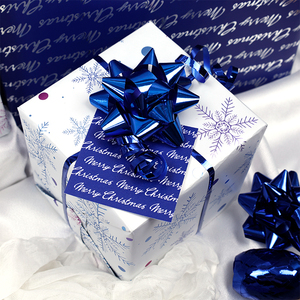 Factory Christmas Gift <b>Wrapping</b> <b>Paper</b> Disposable Coated Silicone Virgin <b>Roll</b> 43cm*300cm Packaging - Product Image 3