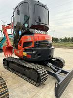Mini-excavatrice hydraulique compacte Kubota U35 d'occasion de 3,5 tonnes, excavatrice sur chenilles, machine de construction à vendre