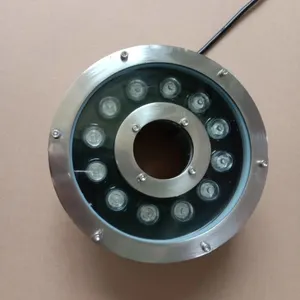 LED-Brunnenringleuchten 9 W 12 W 18 W DMX-Steuerung Edelstahl-Unterwasserlampe Donut tauchbares RGB-Brunnenlicht