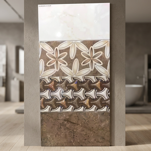 Azulejos de Pared de Cerámica Brillante de Porcelana Moderna de Primera Calidad de 300x600 mm para Baño, Precio Bajo, Fabricante Indio - Product Image 2