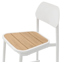 Ensemble de chaises de salle à manger d'extérieur modernes en métal avec accoudoirs et chaises de jardin empilables sans accoudoirs et tabourets de bar assortis