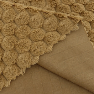 Tela de lujo de piel sintética personalizada, patrón de concha de tortuga ondulada, tela de piel de conejo de imitación impresa para textiles para el hogar - Product Image 4