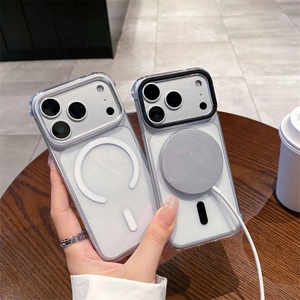 เคสโทรศัพท์มือถือแบบใสกันเหลือง แม่เหล็กยึดติด ไม่มีขอบ สำหรับ iPhone 17 16 Pro Max, เคสไร้ขอบสำหรับ iPhone 17 Pro รุ่น High End - Product Image 4