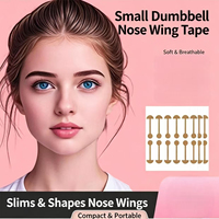 Bandes nasales Leici élastiques auto-adhésives hypoallergéniques en tissu non tissé, correcteurs de narines larges, patchs de modelage du nez 76x41mm
