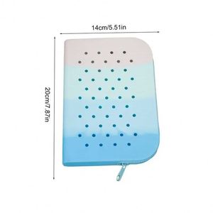 Étui à crayons en silicone personnalisé mignon et kawaii, petit et grand, avec fermeture éclair, sac de papeterie pour l'école, pochette de dessin animé pour enfant garçon fille - Product Image 5