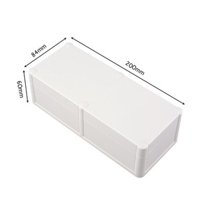 Caja <span class=keywords><strong>de</strong></span> conexiones <span class=keywords><strong>de</strong></span> <span class=keywords><strong>protección</strong></span> <span class=keywords><strong>de</strong></span> seguridad eléctrica para exteriores, carcasa <span class=keywords><strong>de</strong></span> instrumentos <span class=keywords><strong>de</strong></span> plástico ABS resistente al agua IP68, 200x84x60mm - Product Image 1