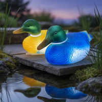 Lampe LED de jardin extérieure 12V DC en forme de canard mandarin lumineux, IP65, télécommande, animal simulé, décoration de Noël