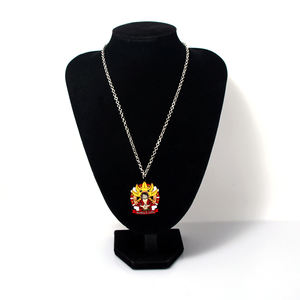 Anime di alta qualità cappello di paglia bambino ciondolo di moda in metallo scimmia D.Luffy collana - Product Image 5