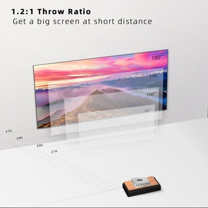 Yinzam K1 Xách Tay Mini Chiếu 4K Android Wifi Không Dây Thông Minh Túi Chiếu Với Cho Osram LED Đèn 3D Chiếu Chiếu - Product Image 3