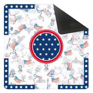 Alas Meja Mahjong Patriotik 4 Juli Anti-Selip Tahan Lama Alas Mah Jongg Amerika untuk Malam Permainan - Product Image 1