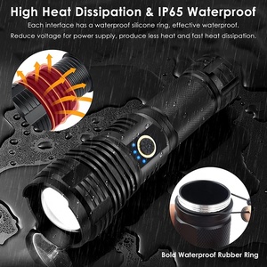 Đèn Pin XHP70 XHP70.2 Siêu Sáng Chống Nước Cắm Trại Khẩn Cấp Đèn Pin Led Chiến Thuật Thu Phóng Có Thể Sạc Lại - Product Image 6