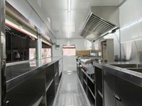 Camion-remorque mobile sur mesure pour la vente en gros, fabriqué en Chine, pour la distribution de glaces et de burgers en Europe, kiosque alimentaire mobile à énergie solaire avec cuisine intégrée