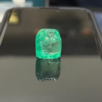 Esmeralda colombiana natural sin cortar forma caída espécimen suelto sin perforar piedra preciosa Esmeralda natural cruda