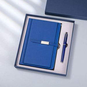Premium Grey PU Leather Diary Set Wholesale Luxury Planner with A5 <b>Journal</b> Elegant Pen Stationery Accessories for Gift Giving - Product Image 3