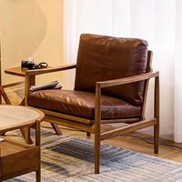 Fauteuil en bois massif de chêne, style rétro, pour salon, chaises de salon modernes, lavables, nouveau style chinois