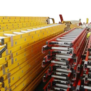 Đa Năng FRP Chất Liệu Kính Thiên Văn Cách Nhiệt Sợi Thủy Tinh Mở Rộng Thang Thang Leo Đôi Trượt 16ft 40ft Thang - Product Image 6