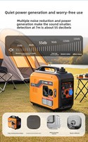 2 KVA 120/220/240V Tragbarer 2,2KVA Benzin 4-Takt Autostart Luftgekühlter Ferngesteuerter Hochleistungs-Reise-Schallgedämmter Generator für Zuhause