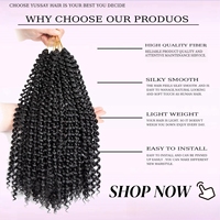 Extensions de cheveux synthétiques tressées au crochet, effet locs torsadés, style jamaïcain, volumineuses, 24 pouces, 96g, avec ressort intégré