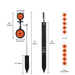 DualSide Rotating 3mm Steel Marker Stake with Ground Insert for Outdoor Position Marking and Practice Durable Alloy Spinner - Product Image 3