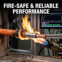 Fil ignifuge ZBN-RV 300/500V, fil électrique flexible en cuivre isolé PVC, ignifuge, CCC/CE pour 10-16 AWG pour applications incendie