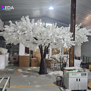 Árbol de cerezo japonés de seda blanca para bodas al aire libre LEDA, árbol artificial de cerezo grande de 8 pies para decoración - Product Image 2