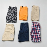 Shorts cargo d'été amples en polyester/coton pour hommes, d'occasion, style décontracté et sportif, taille cinq pouces, pour le travail, vente en gros, approvisionnement en balles