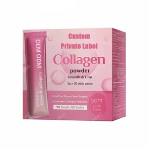 Custom collagen drink original pure beauty collagen powder whitening fish scale collagen for skin and vitamin c