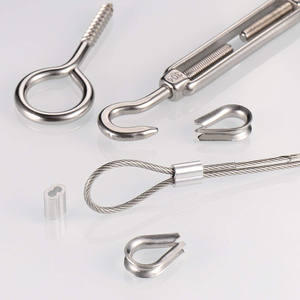 Câble métallique en acier inoxydable 35M/2mm Kit de câble enduit de PVC Verrouillage de tension pour plantes grimpantes Balustrade en fil de jardin - Product Image 6