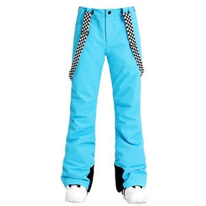 Pantalones de esquí calefactables para <span class=keywords><strong>mujer</strong></span>, cortavientos, impermeables, transpirables, cálidos, <span class=keywords><strong>con</strong></span> <span class=keywords><strong>tirantes</strong></span>, para uso en exteriores, gruesos, para snowboard y esquí - Product Image 5