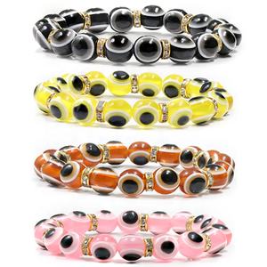 Pulsera de cuentas de ojo malvado de colores, personalizada, hecha a mano, de ojo turco, novedad de <span class=keywords><strong>2022</strong></span> - Product Image 1