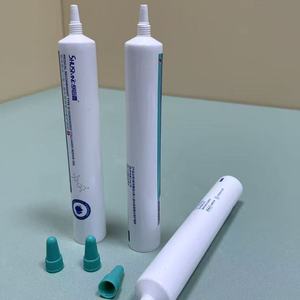 white pharmaceutical-grade <b>plastic</b> squeeze <b>tube</b>, specially designed for medical collagen gel, scar repair gel and skincare ointm - Product Image 2