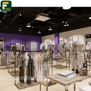 ชั้นวางเสื้อผ้าเคลือบสารกันสนิม สำหรับร้านค้าปลีก - Product Image 2