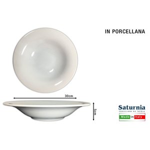 Piatto per Pasta Napoli 30cm di Diametro Rotondo B-Bowl Prodotto di Alta Qualità - Product Image 1