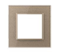 Panneau en verre gris cristal LIVOLO pour interrupteur mural intelligent, couvercle décoratif en verre trempé, plusieurs designs disponibles