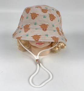 Oeko Tex 100 algodón Allover impreso bebé niños niñas niños sombreros flexibles sombreros para el sol pescador protección UV - Product Image 3