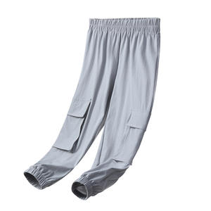 사용자 정의 봄 가을 통기성 어린이 커프 바지 캐주얼 바지 운동복 어린이 소녀 하렘 바지 - Product Image 3