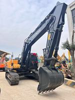 Excavatrice d'occasion modèle 2024, moteur Cummins, 22 tonnes, pompe Kawasaki, excellentes performances, prix avantageux, vente Hyundai 220LC-9S