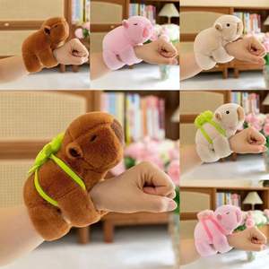 Wowei Kapipala <span class=keywords><strong>Papa</strong></span> Ring Soft Plush Toy Girl Doll con rollo de muñeca Pulseras promocionales para niños - Product Image 1