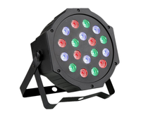 Projecteur de scène professionnel pour mariage 18x3W Slim Flat Par Light 18pcs DMX LED Flat Par DJ Uplight