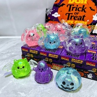 Boîte mystère d'Halloween transfrontalière : Jouet anti-stress en caoutchouc souple en forme de fantôme, à récupération lente, pour les 14 ans et plus
