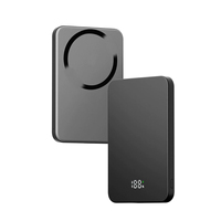 Banque d'alimentation haute capacité 10000mAh Chargeur sans fil magnétique Super fin Chargeur portable Banques d'alimentation pour l'extérieur