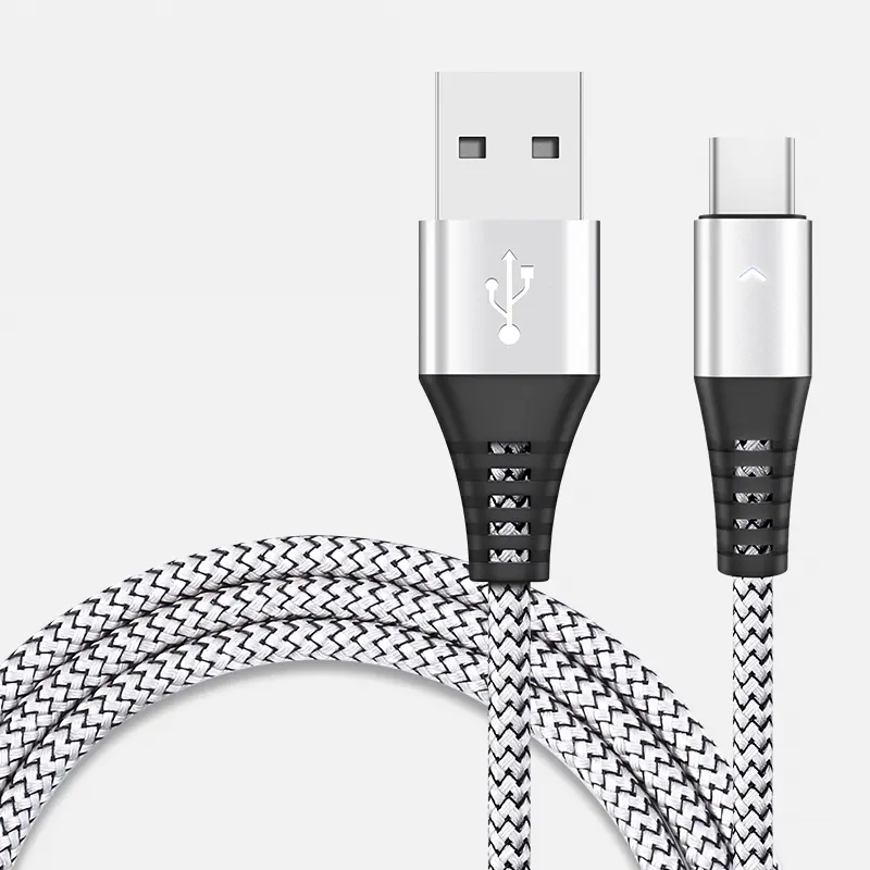 Câble USB tressé et transfert de données USB 3,2 a 1M, cordon de transfert rapide, Compatible avec iPhone 12/11/XS/XR/X 8/7/iPad, 1M, haute qualité