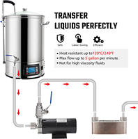 Système de brassage à domicile tout-en-un avec manchons en néoprène 30L/40L/60L Kit de fermentation automatique pour l'ébullition du moût pour la fabrication de bière artisanale